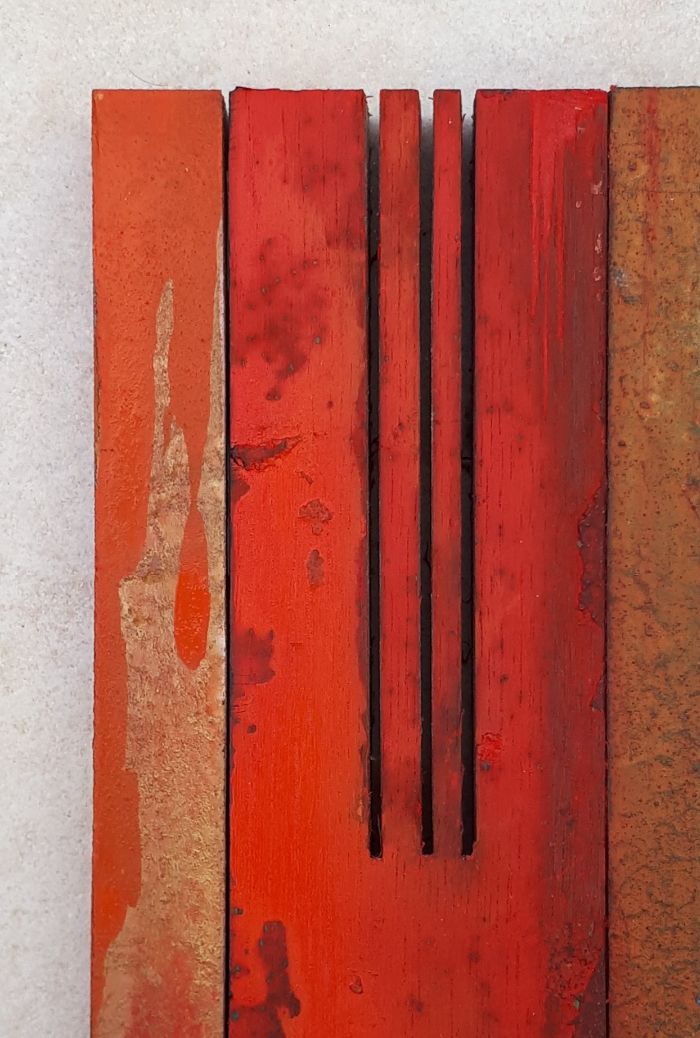 Wim Bakker
Over Landschap
 2019-2020 / acryl op paneel / 25,5 x 12 x 1,2 cm.
